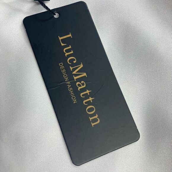 LUCMATTON Traditional Unisex African Traditional White & Gold XXL Dashiki Shirt - Picture 9 of 12